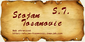 Stojan Tošanović vizit kartica